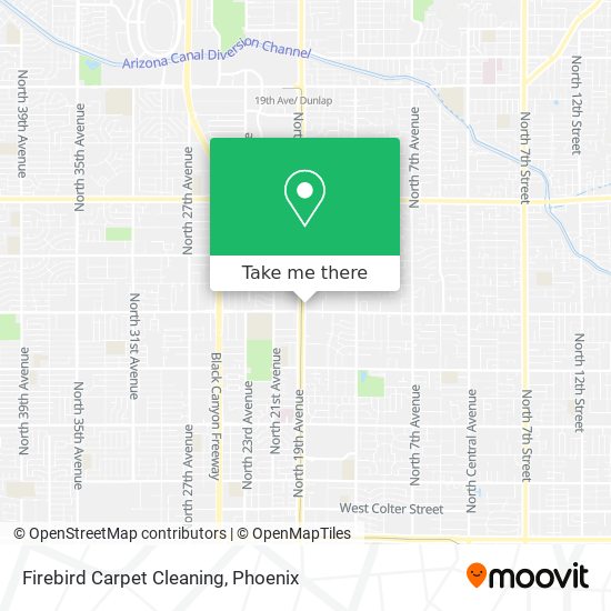 Firebird Carpet Cleaning map