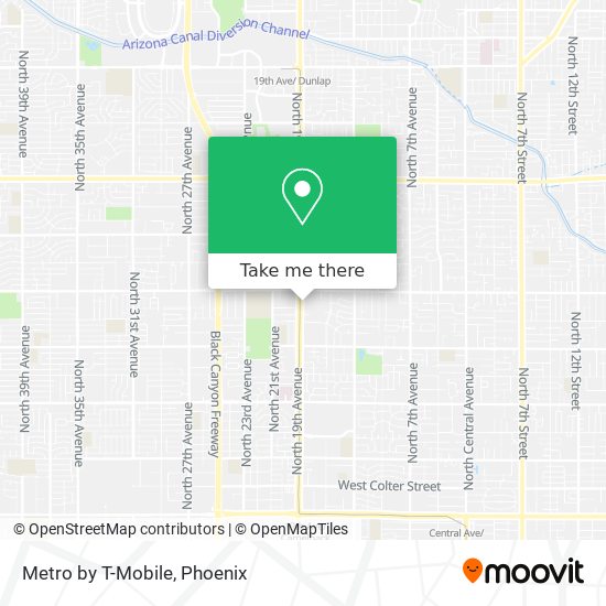 Mapa de Metro by T-Mobile