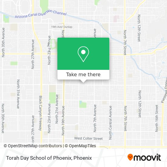 Mapa de Torah Day School of Phoenix