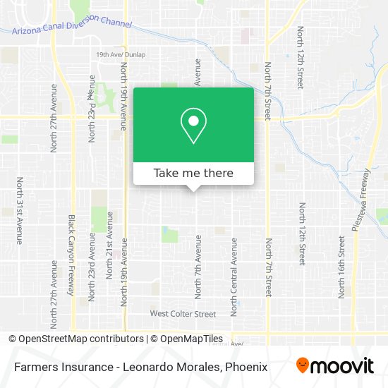 Farmers Insurance - Leonardo Morales map