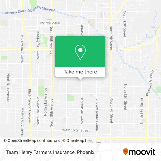 Mapa de Team Henry Farmers Insurance