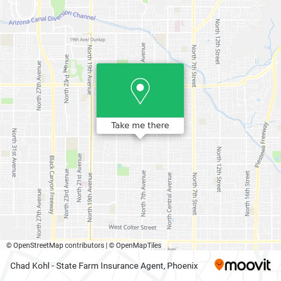 Mapa de Chad Kohl - State Farm Insurance Agent