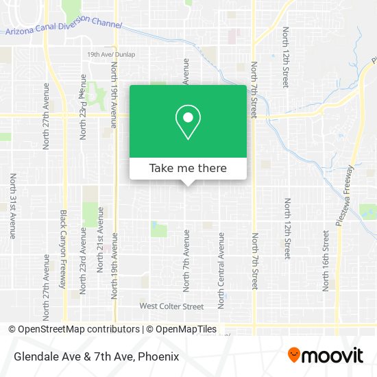 Glendale Ave & 7th Ave map