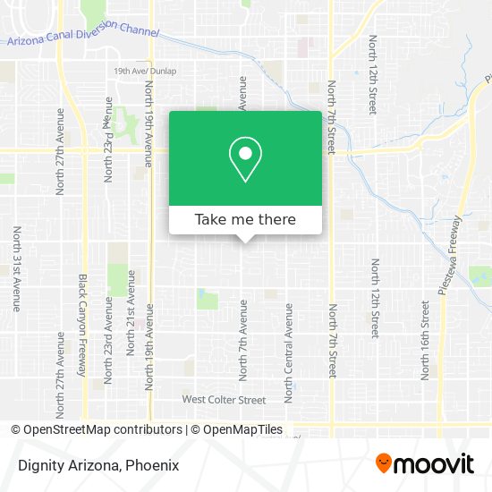 Mapa de Dignity Arizona