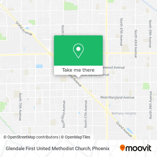 Mapa de Glendale First United Methodist Church
