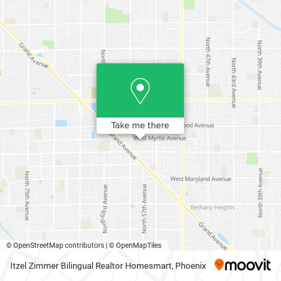 Itzel Zimmer Bilingual Realtor Homesmart map