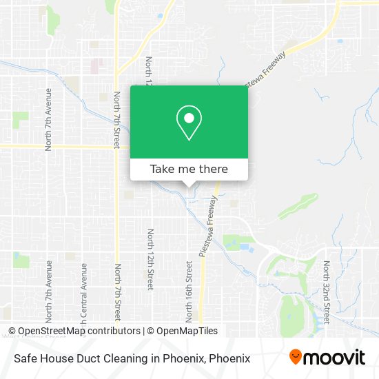 Safe House Duct Cleaning in Phoenix map