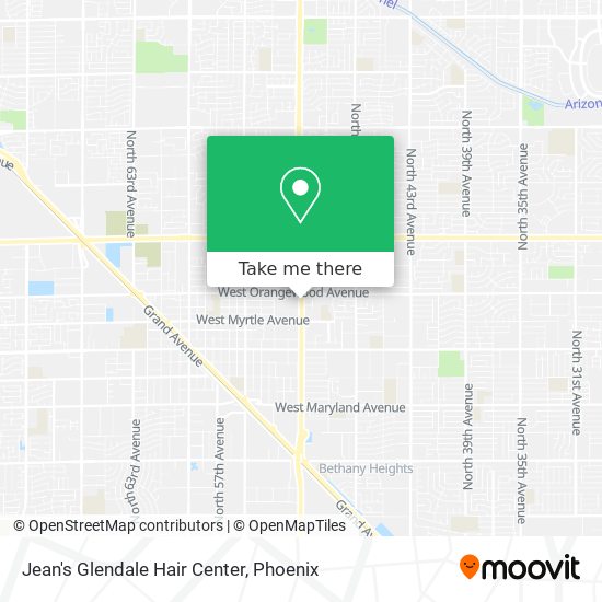 Jean's Glendale Hair Center map