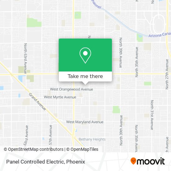 Mapa de Panel Controlled Electric