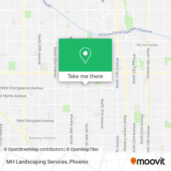 MH Landscaping Services map
