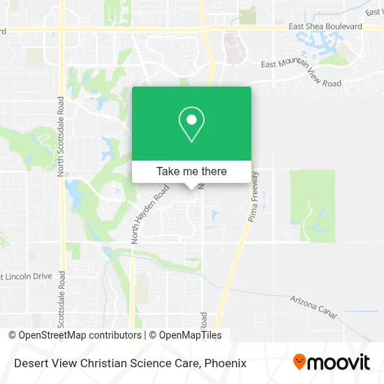 Desert View Christian Science Care map