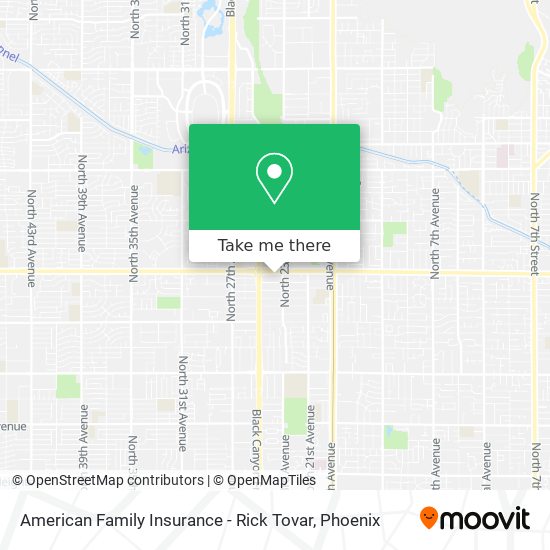 American Family Insurance - Rick Tovar map