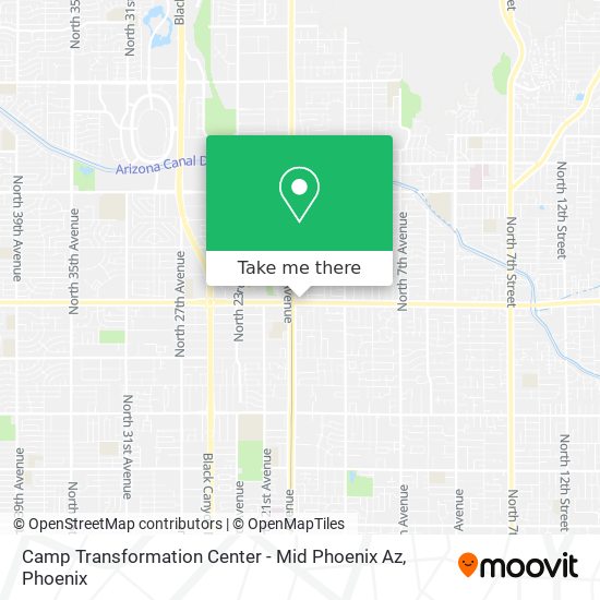 Mapa de Camp Transformation Center - Mid Phoenix Az