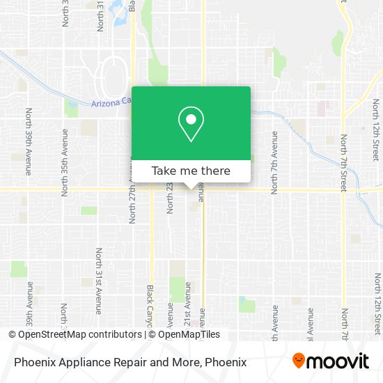 Phoenix Appliance Repair and More map