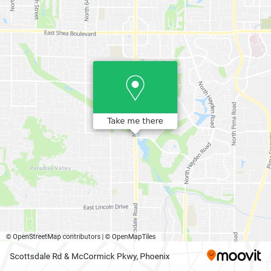 Scottsdale Rd & McCormick Pkwy map