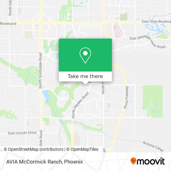 AVIA McCormick Ranch map