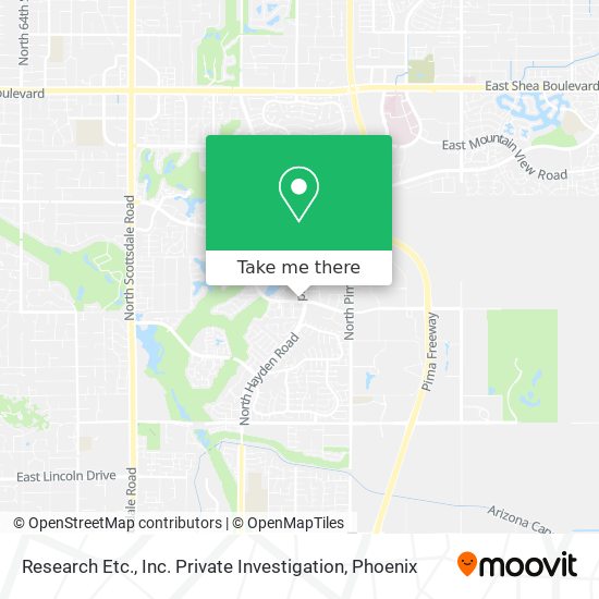 Research Etc., Inc. Private Investigation map