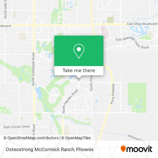 Osteostrong McCormick Ranch map