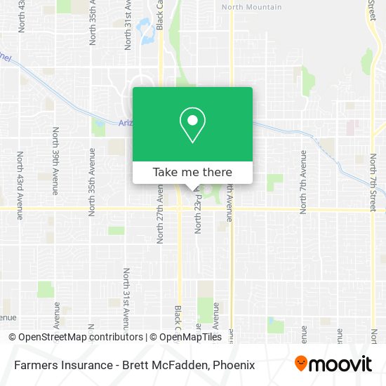 Farmers Insurance - Brett McFadden map