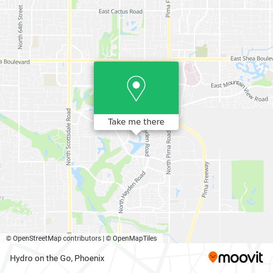 Hydro on the Go map