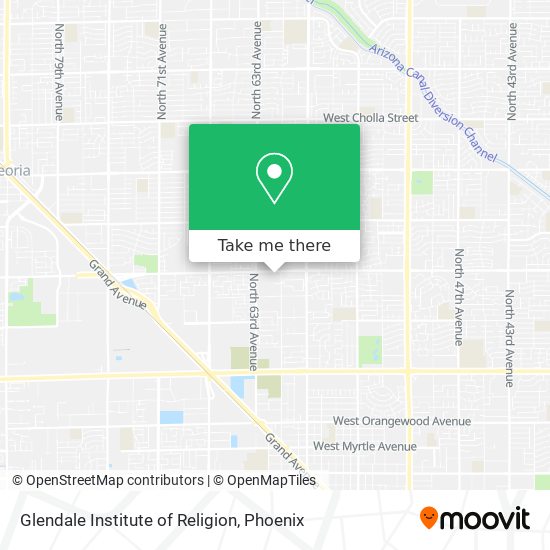 Glendale Institute of Religion map