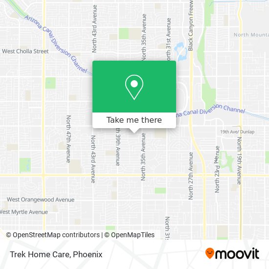 Trek Home Care map