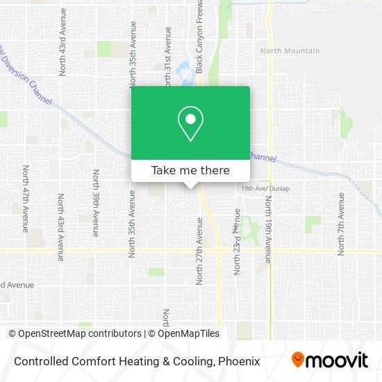 Controlled Comfort Heating & Cooling map