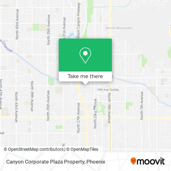 Canyon Corporate Plaza Property map