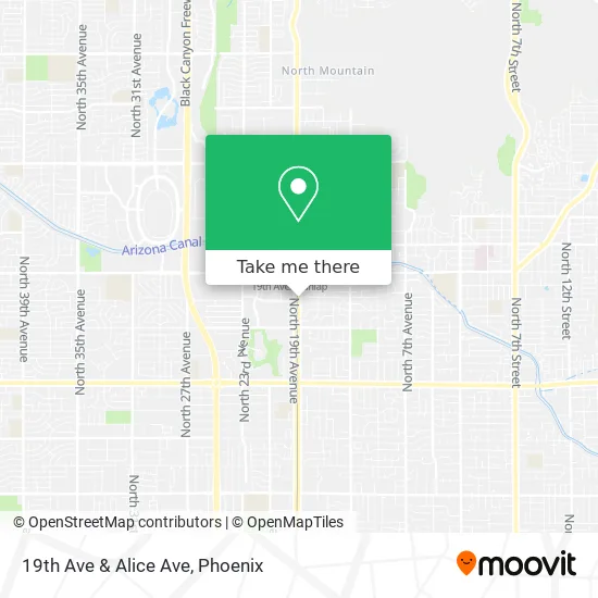 19th Ave & Alice Ave map