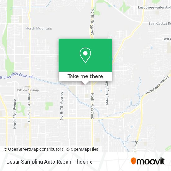 Mapa de Cesar Samplina Auto Repair