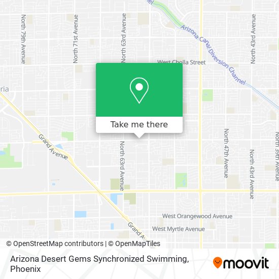 Mapa de Arizona Desert Gems Synchronized Swimming