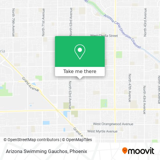 Arizona Swimming Gauchos map