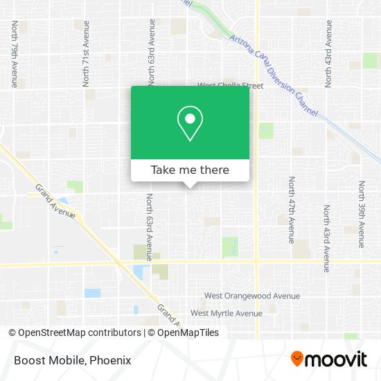 Boost Mobile map