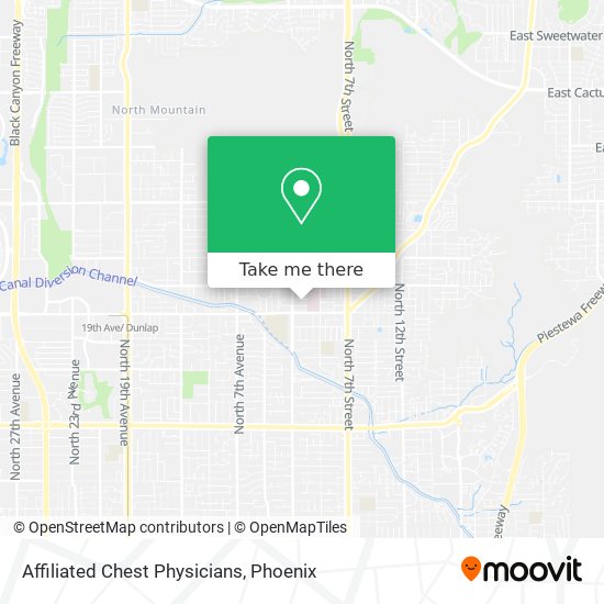 Mapa de Affiliated Chest Physicians