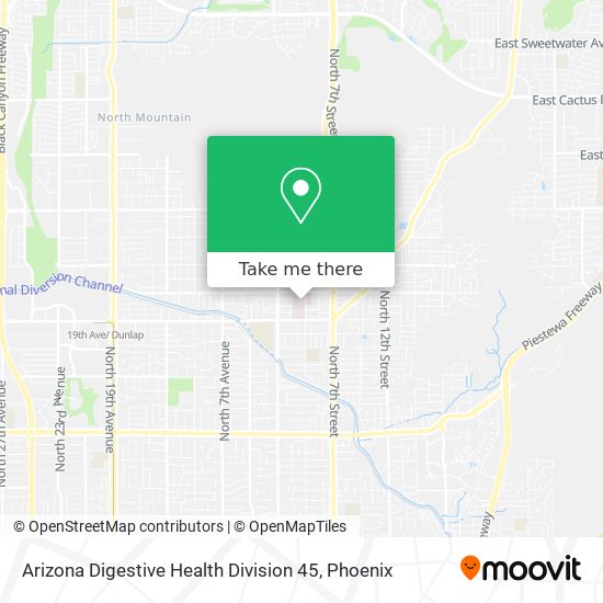 Mapa de Arizona Digestive Health Division 45