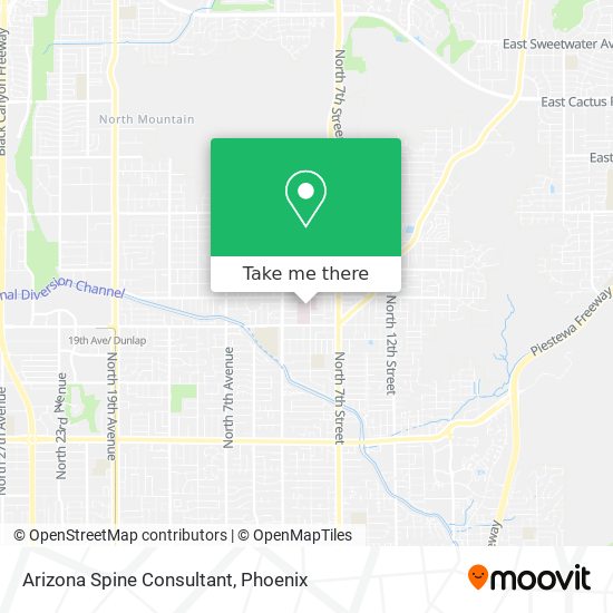 Arizona Spine Consultant map