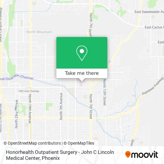 Honorhealth Outpatient Surgery - John C Lincoln Medical Center map