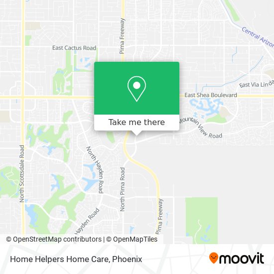 Home Helpers Home Care map