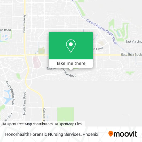Mapa de Honorhealth Forensic Nursing Services