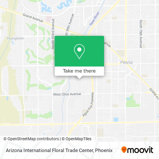 Mapa de Arizona International Floral Trade Center