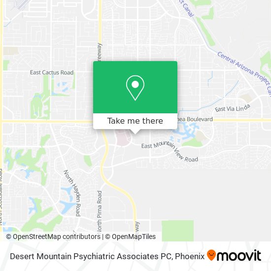 Mapa de Desert Mountain Psychiatric Associates PC