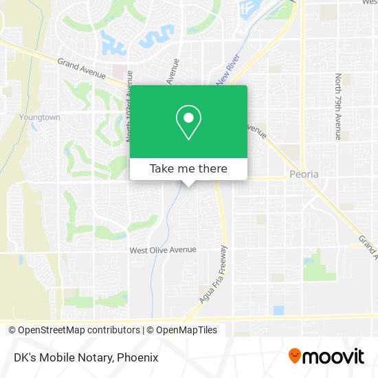 DK's Mobile Notary map