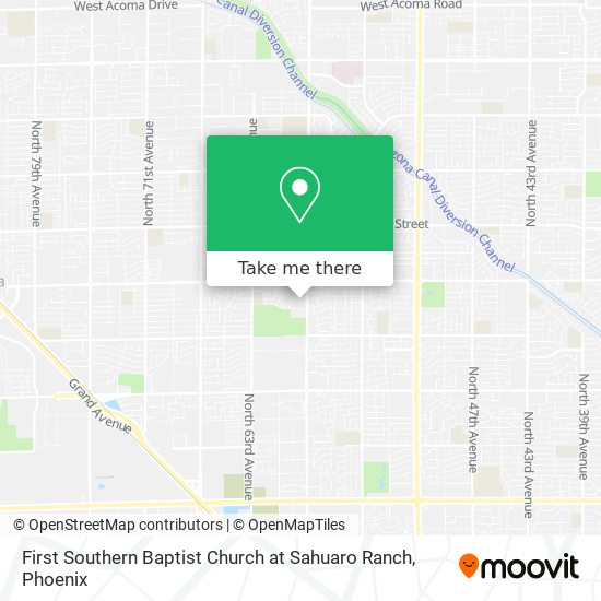 First Southern Baptist Church at Sahuaro Ranch map