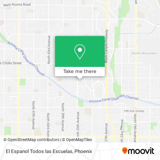 El Espanol Todos las Escuelas map