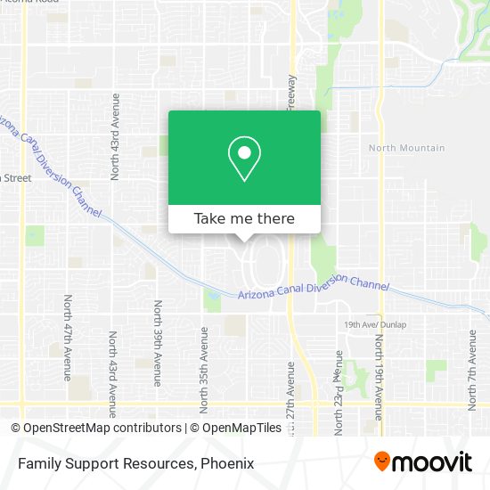 Family Support Resources map