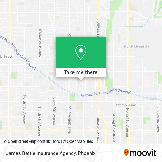 Mapa de James Battle Insurance Agency