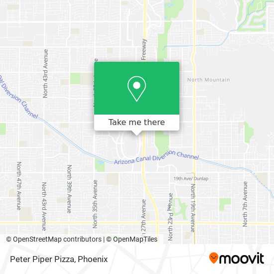 Peter Piper Pizza map