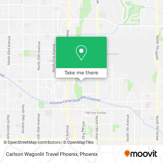 Carlson Wagonlit Travel Phoenix map