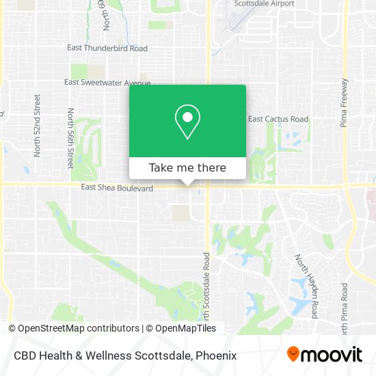 CBD Health & Wellness Scottsdale map