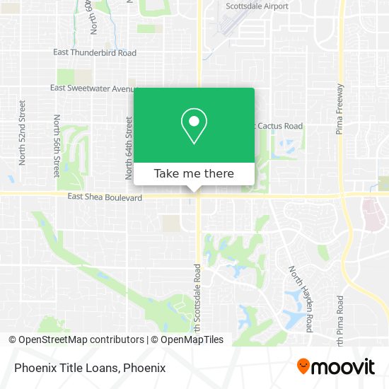 Mapa de Phoenix Title Loans
